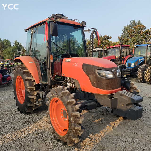 70HP Kubota использовал трактор 4 колеса с кабиной